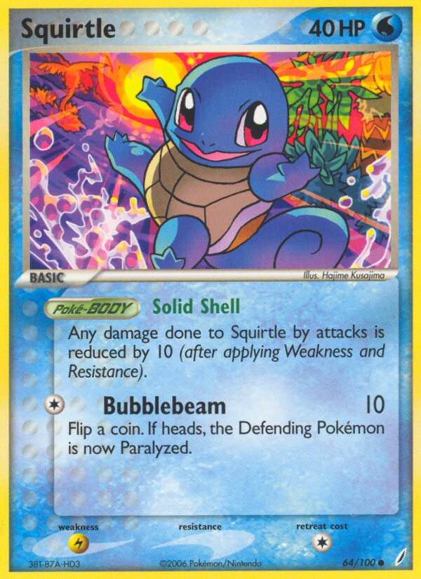 Squirtle (64/100) [EX: Crystal Guardians] | Jomio and Rueliete's Cards and Comics