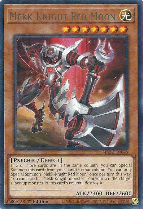 Mekk-Knight Red Moon [MAZE-EN045] Rare | Jomio and Rueliete's Cards and Comics