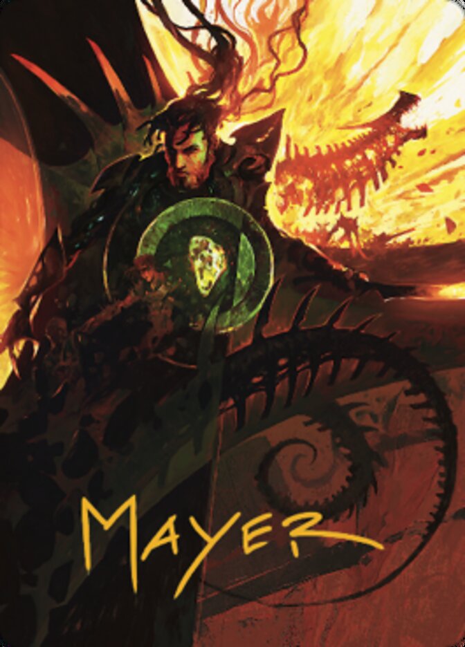 Mishra's Command Art Card (Gold-Stamped Signature) [The Brothers' War Art Series] | Jomio and Rueliete's Cards and Comics
