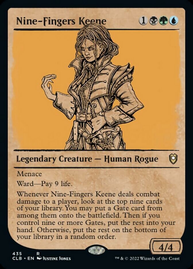 Nine-Fingers Keene (Showcase) [Commander Legends: Battle for Baldur's Gate] | Jomio and Rueliete's Cards and Comics