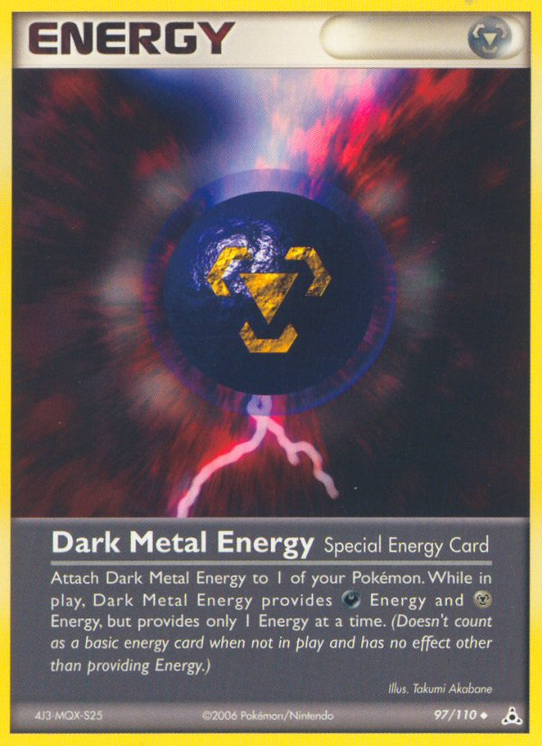 Dark Metal Energy (97/110) [EX: Holon Phantoms] | Jomio and Rueliete's Cards and Comics