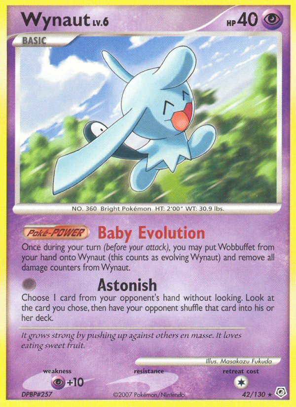 Wynaut (42/130) [Diamond & Pearl: Base Set] | Jomio and Rueliete's Cards and Comics