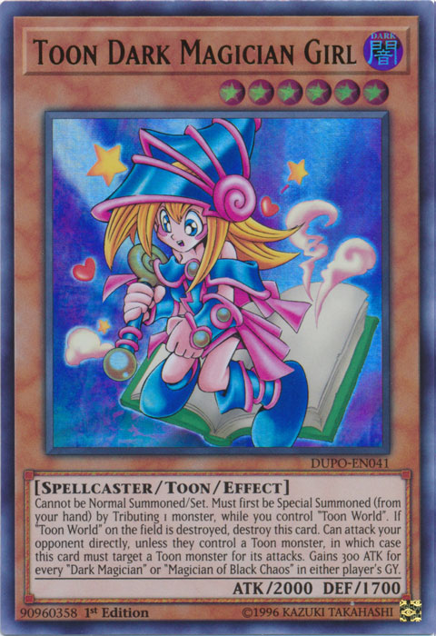 Toon Dark Magician Girl [DUPO-EN041] Ultra Rare | Jomio and Rueliete's Cards and Comics