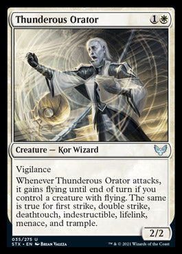 Thunderous Orator [Strixhaven: School of Mages] | Jomio and Rueliete's Cards and Comics