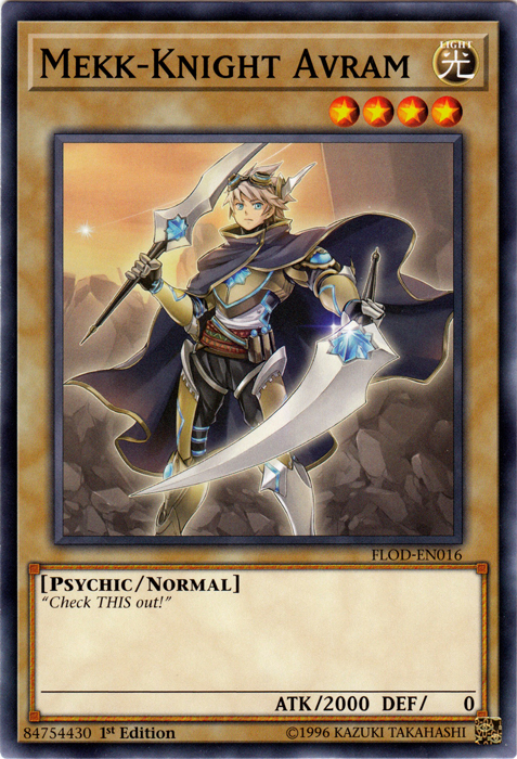 Mekk-Knight Avram [FLOD-EN016] Common | Jomio and Rueliete's Cards and Comics