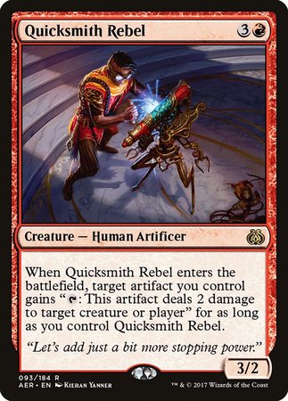 Quicksmith Rebel [Aether Revolt] | Jomio and Rueliete's Cards and Comics