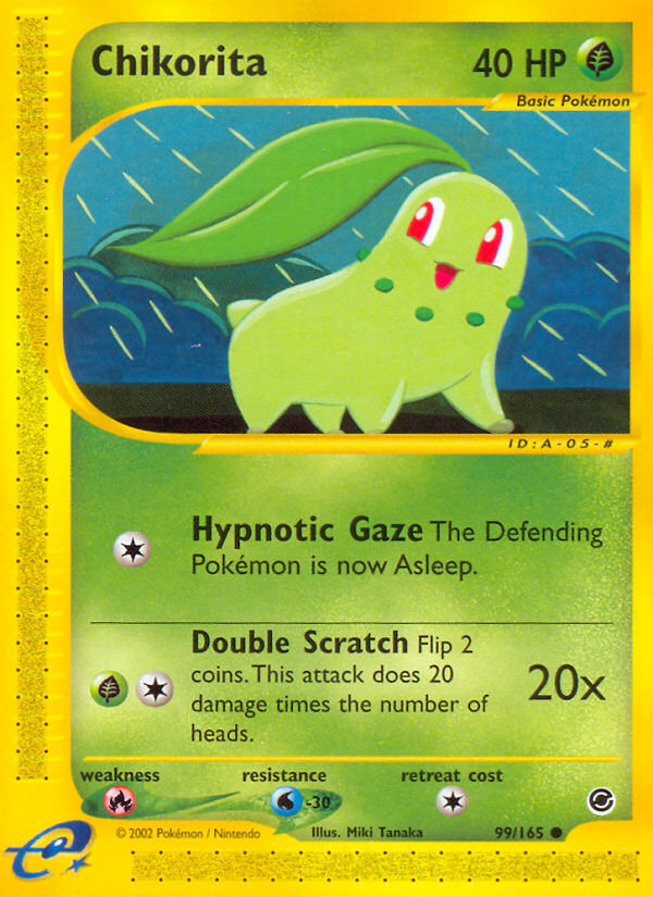 Chikorita (99/165) [Expedition: Base Set] | Jomio and Rueliete's Cards and Comics