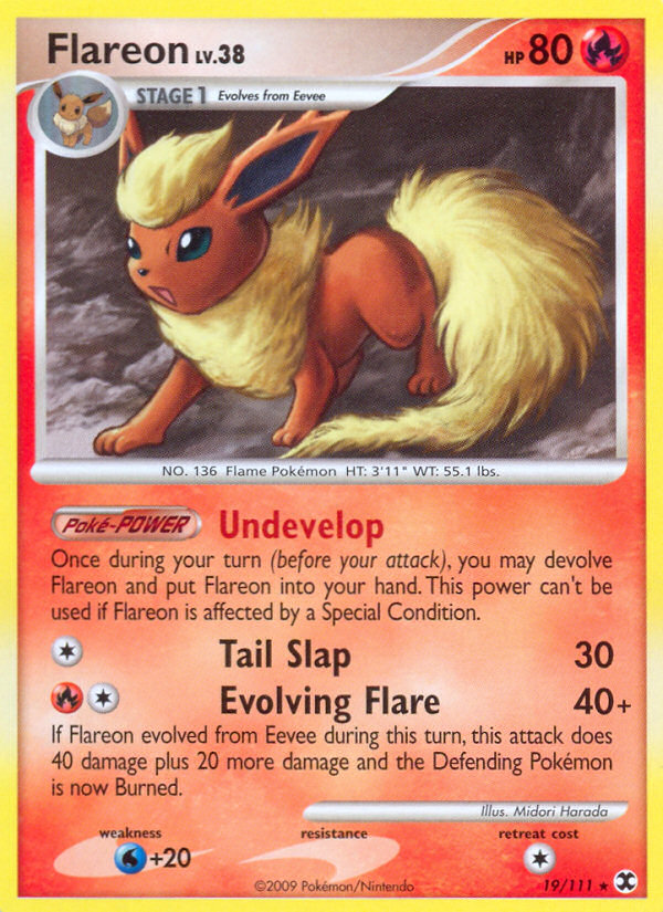 Flareon (19/111) [Platinum: Rising Rivals] | Jomio and Rueliete's Cards and Comics
