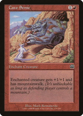 Cave Sense [Mercadian Masques] | Jomio and Rueliete's Cards and Comics