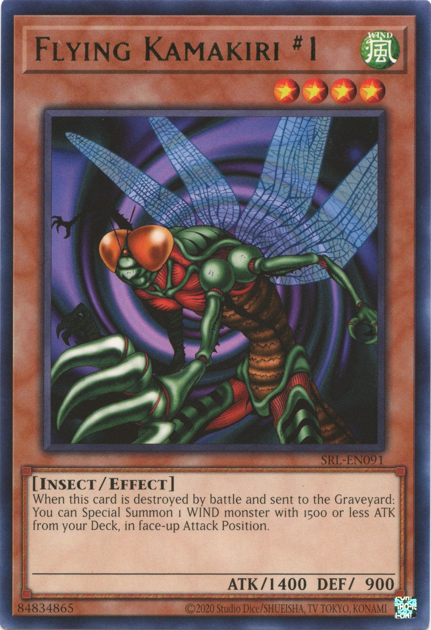 Flying Kamakiri #1 (25th Anniversary) [SRL-EN091] Rare | Jomio and Rueliete's Cards and Comics