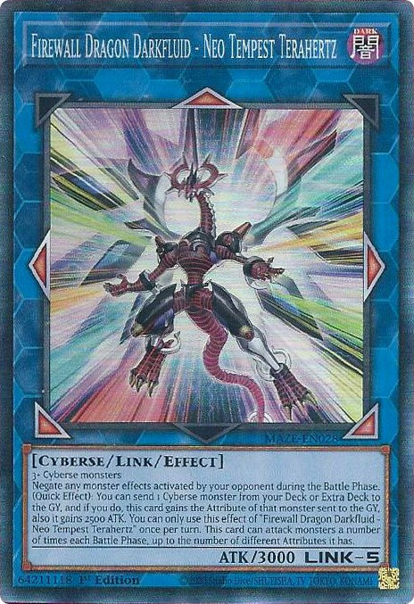 Firewall Dragon Darkfluid - Neo Tempest Terahertz [MAZE-EN028] Collector's Rare | Jomio and Rueliete's Cards and Comics
