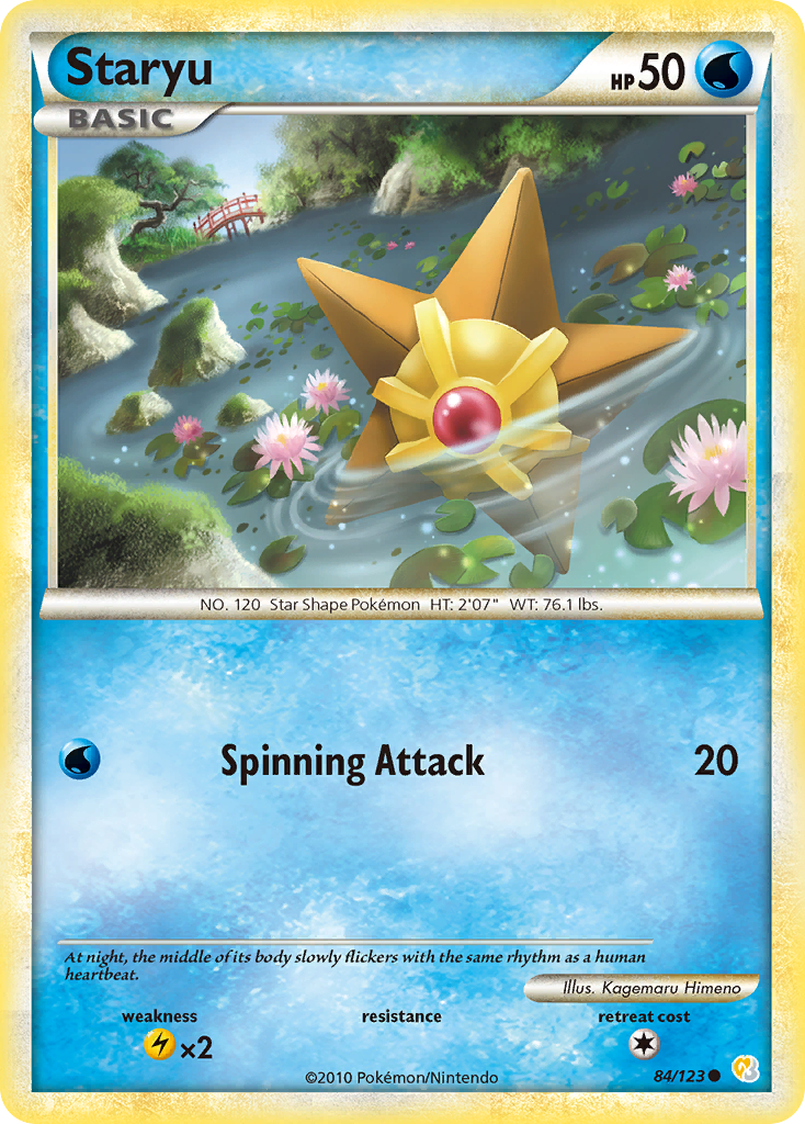 Staryu (84/123) [HeartGold & SoulSilver: Base Set] | Jomio and Rueliete's Cards and Comics