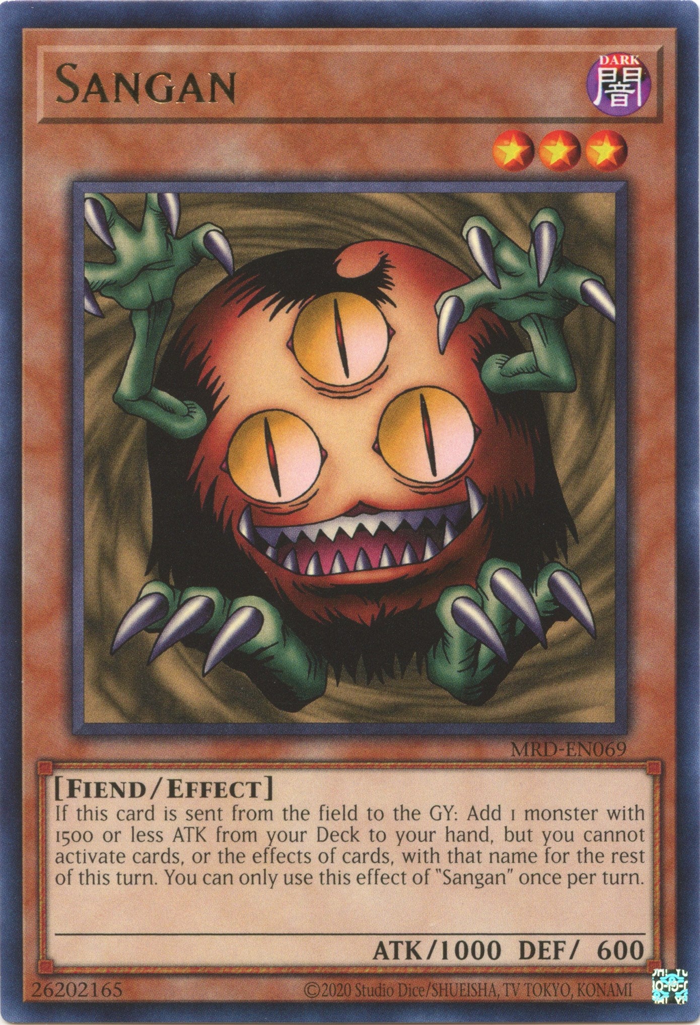 Sangan (25th Anniversary) [MRD-EN069] Rare | Jomio and Rueliete's Cards and Comics