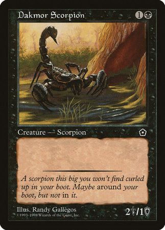 Dakmor Scorpion [Portal Second Age] | Jomio and Rueliete's Cards and Comics