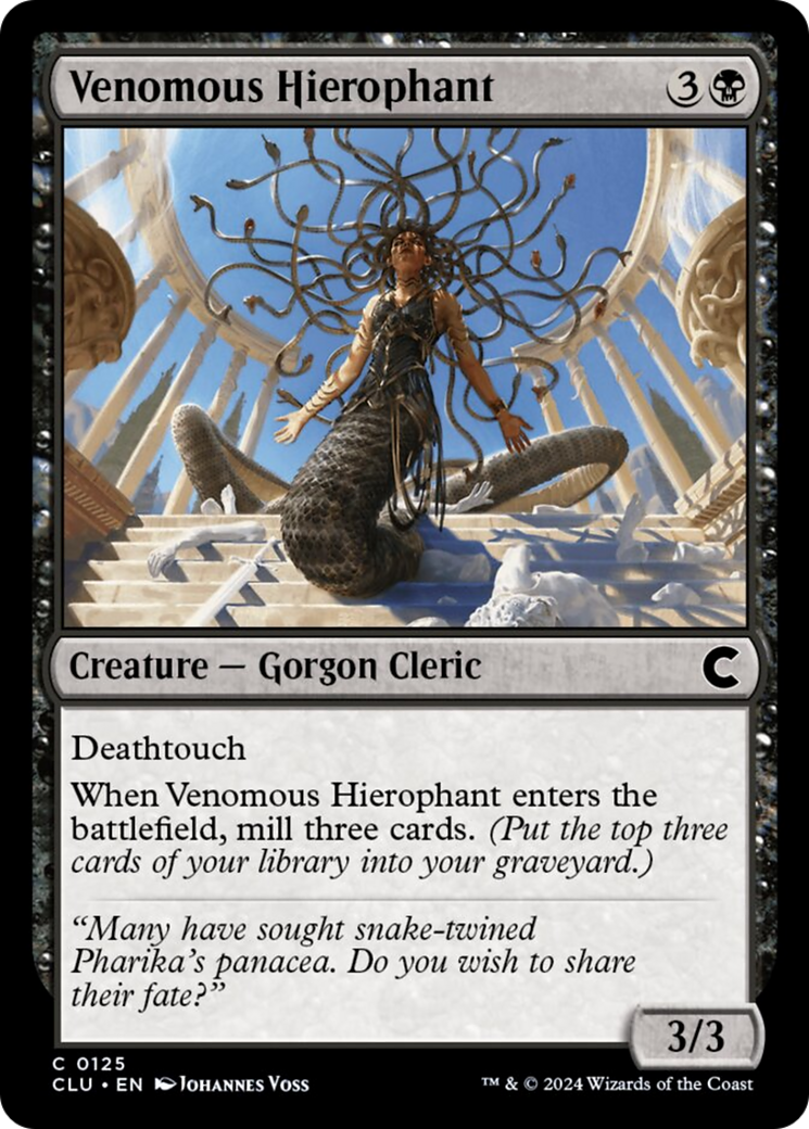 Venomous Hierophant [Ravnica: Clue Edition] | Jomio and Rueliete's Cards and Comics