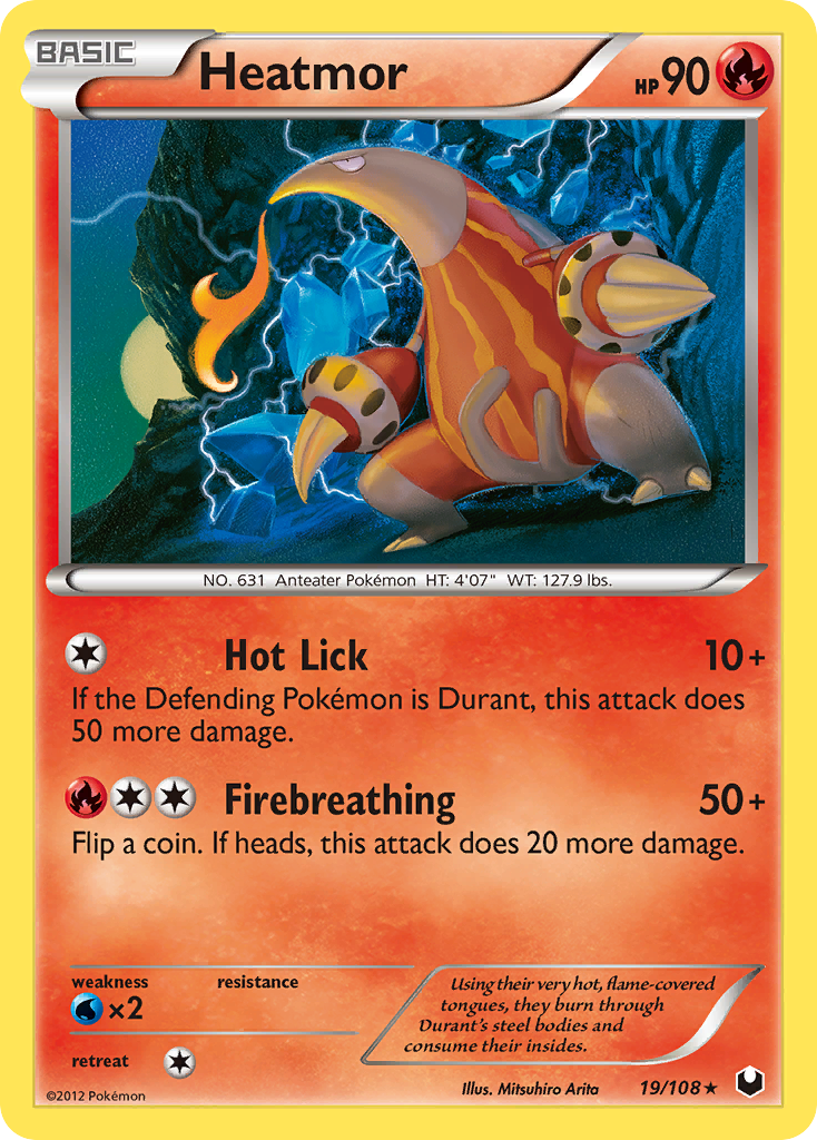 Heatmor (19/108) [Black & White: Dark Explorers] | Jomio and Rueliete's Cards and Comics