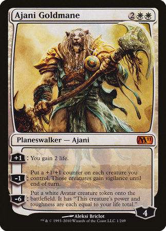 Ajani Goldmane [Magic 2011] | Jomio and Rueliete's Cards and Comics