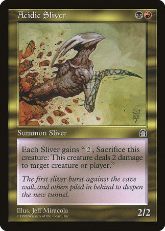 Acidic Sliver [Stronghold] | Jomio and Rueliete's Cards and Comics