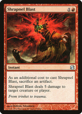 Shrapnel Blast [Modern Masters] | Jomio and Rueliete's Cards and Comics