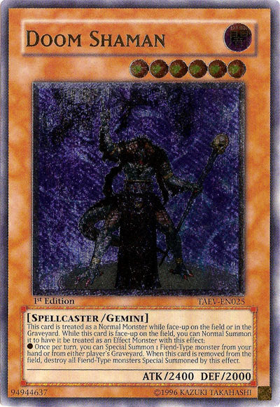 Doom Shaman [TAEV-EN025] Ultimate Rare | Jomio and Rueliete's Cards and Comics