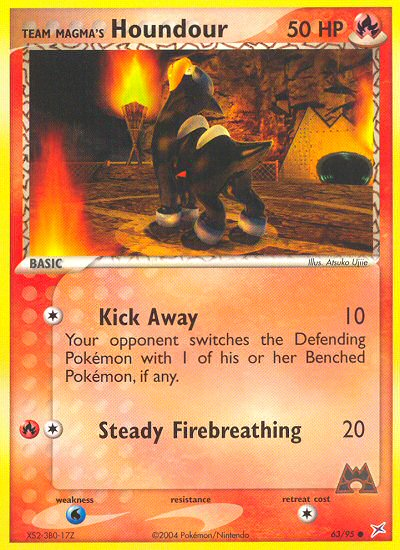 Team Magma's Houndour (63/95) [EX: Team Magma vs Team Aqua] | Jomio and Rueliete's Cards and Comics