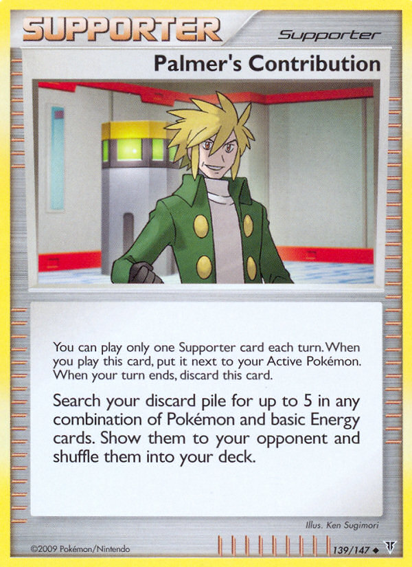Palmer's Contribution (139/147) [Platinum: Supreme Victors] | Jomio and Rueliete's Cards and Comics