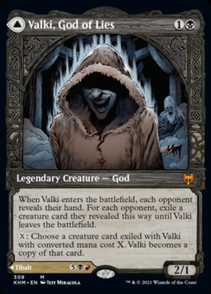 Valki, God of Lies // Tibalt, Cosmic Impostor (Showcase) [Kaldheim] | Jomio and Rueliete's Cards and Comics