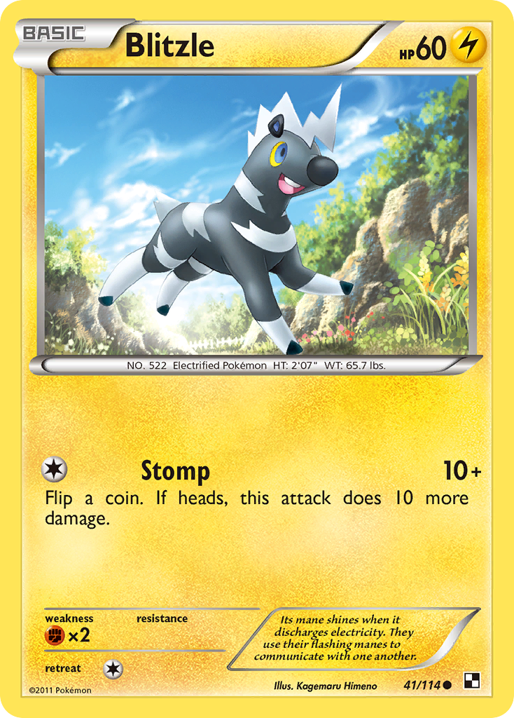 Blitzle (41/114) [Black & White: Base Set] | Jomio and Rueliete's Cards and Comics