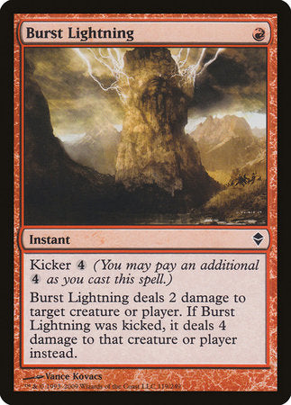 Burst Lightning [Zendikar] | Jomio and Rueliete's Cards and Comics