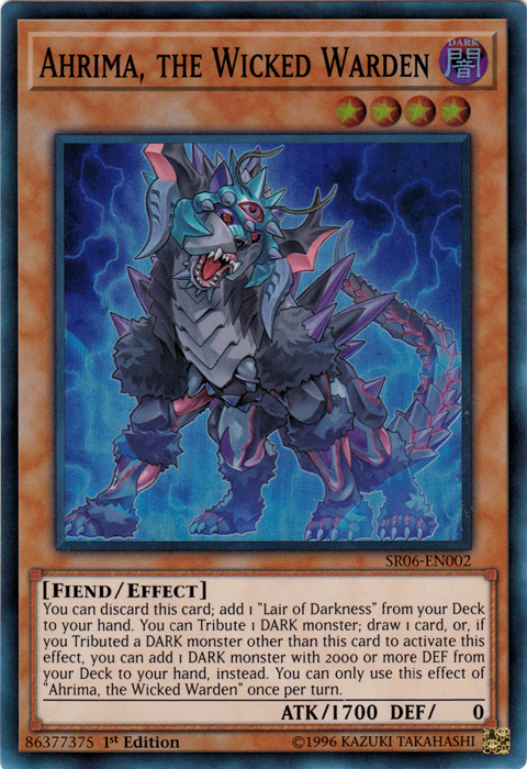 Ahrima, the Wicked Warden [SR06-EN002] Super Rare | Jomio and Rueliete's Cards and Comics