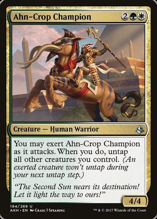 Ahn-Crop Champion [Amonkhet] | Jomio and Rueliete's Cards and Comics