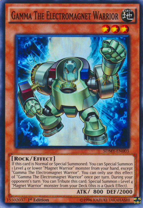 Gamma The Electromagnet Warrior [SDMY-EN003] Super Rare | Jomio and Rueliete's Cards and Comics