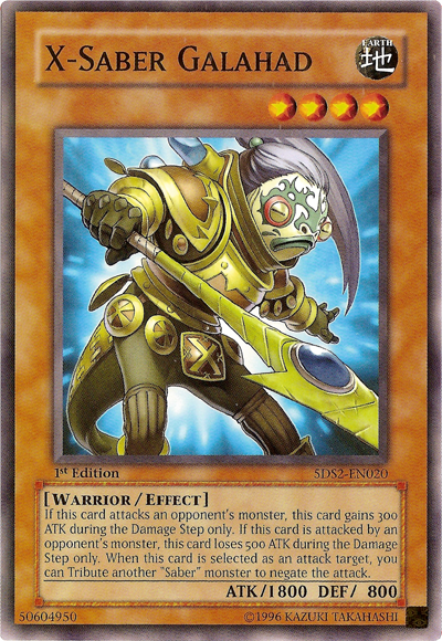 X-Saber Galahad [5DS2-EN020] Common | Jomio and Rueliete's Cards and Comics