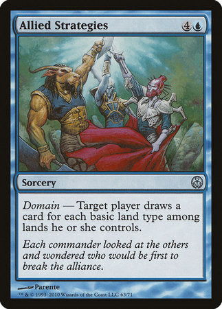 Allied Strategies [Duel Decks: Phyrexia vs. the Coalition] | Jomio and Rueliete's Cards and Comics