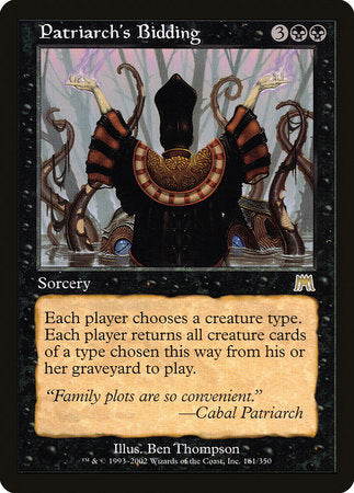 Patriarch's Bidding [Onslaught] | Jomio and Rueliete's Cards and Comics