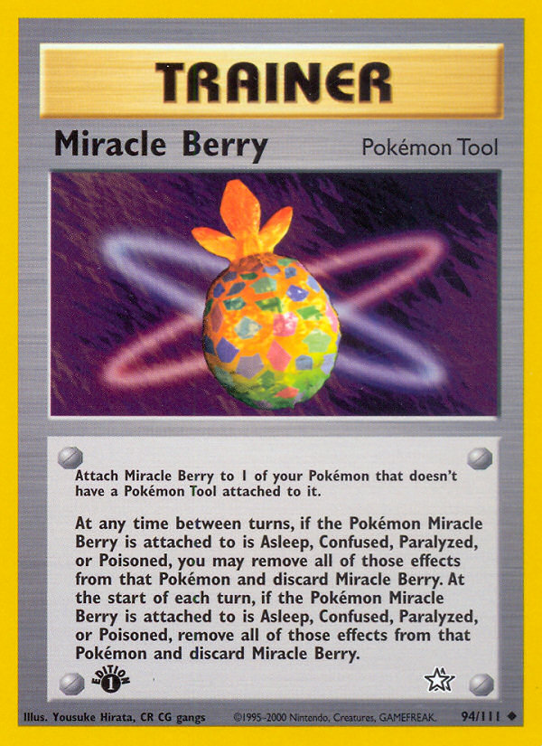 Miracle Berry (94/111) [Neo Genesis 1st Edition] | Jomio and Rueliete's Cards and Comics