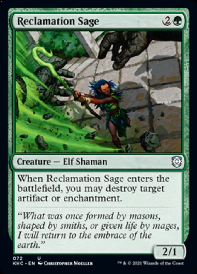 Reclamation Sage [Kaldheim Commander] | Jomio and Rueliete's Cards and Comics