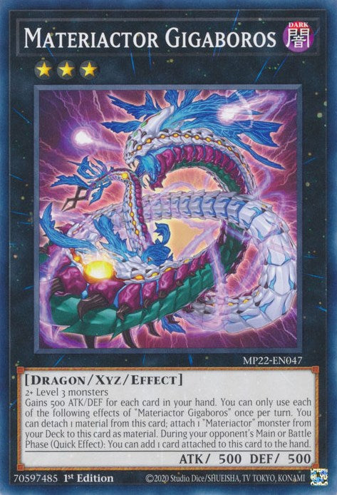 Materiactor Gigaboros [MP22-EN047] Common | Jomio and Rueliete's Cards and Comics