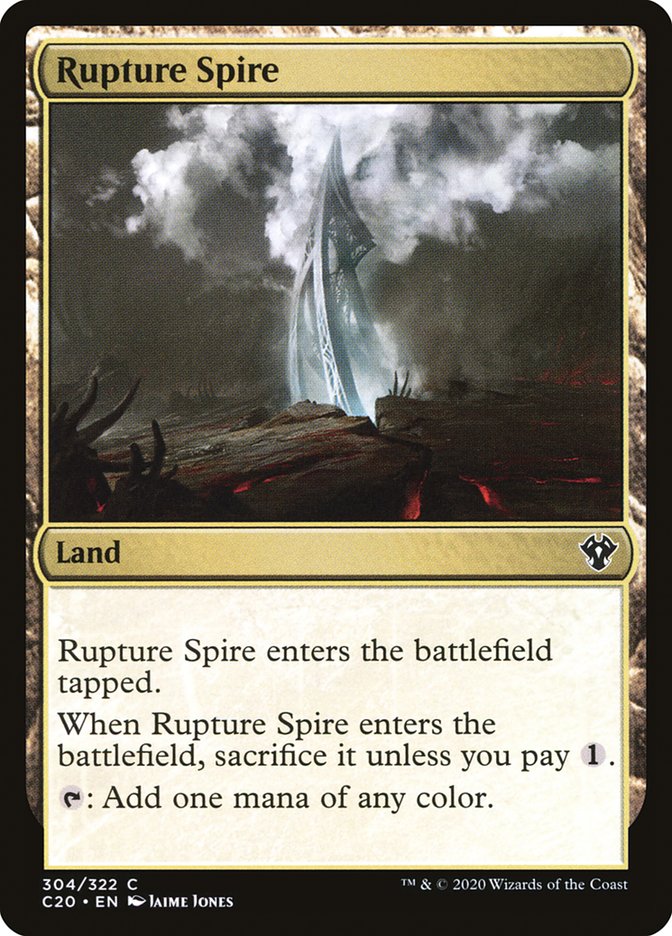 Rupture Spire [Commander 2020] | Jomio and Rueliete's Cards and Comics