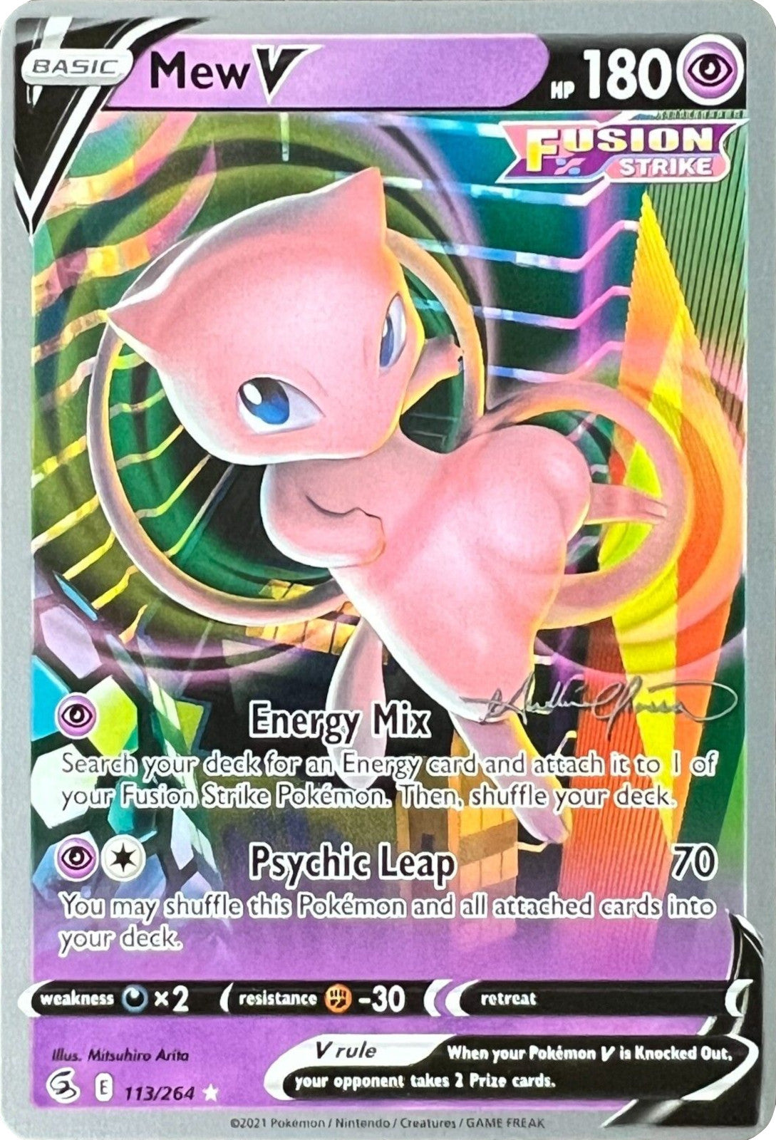 Mew V (113/264) (The Shape of Mew - Andre Chiasson) [World Championships 2022] | Jomio and Rueliete's Cards and Comics