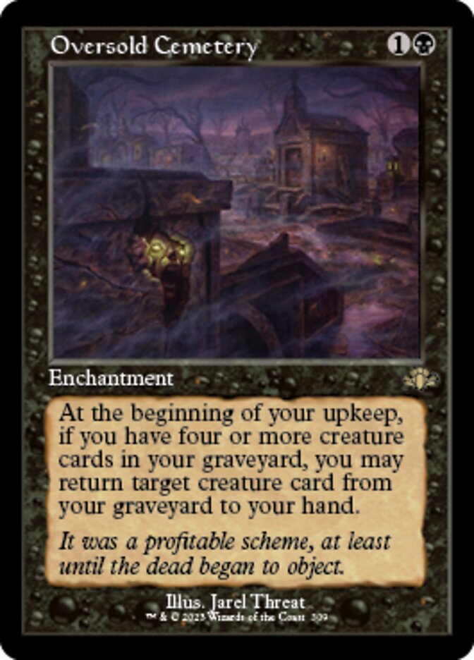 Oversold Cemetery (Retro) [Dominaria Remastered] | Jomio and Rueliete's Cards and Comics