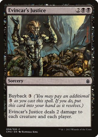 Evincar's Justice [Commander Anthology] | Jomio and Rueliete's Cards and Comics