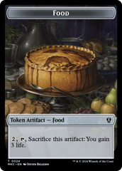 Clue // Food Double-Sided Token [Murders at Karlov Manor Commander Tokens] | Jomio and Rueliete's Cards and Comics