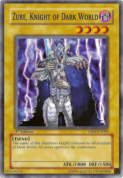 Zure, Knight of Dark World [YSDS-EN008] Common | Jomio and Rueliete's Cards and Comics