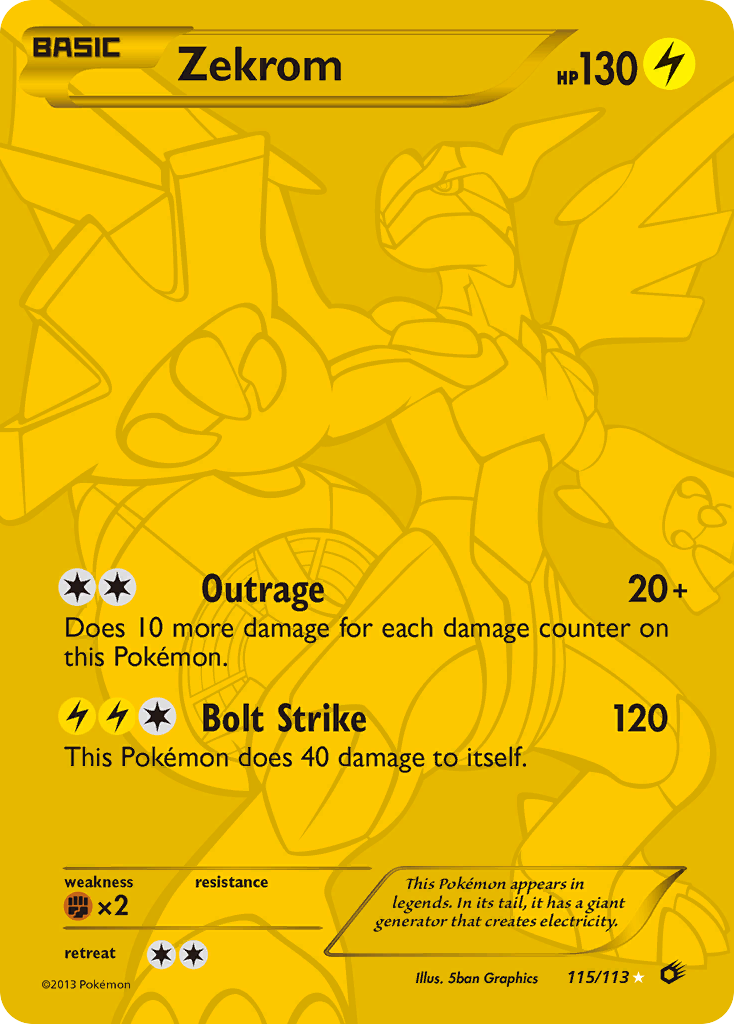 Zekrom (115/113) [Black & White: Legendary Treasures] | Jomio and Rueliete's Cards and Comics