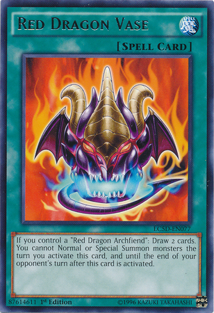 Red Dragon Vase [LC5D-EN077] Rare | Jomio and Rueliete's Cards and Comics