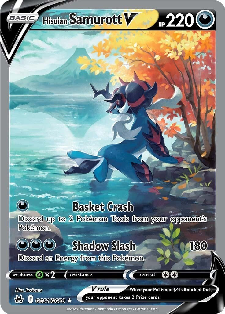 Hisuian Samurott V (GG51/GG70) [Sword & Shield: Crown Zenith] | Jomio and Rueliete's Cards and Comics