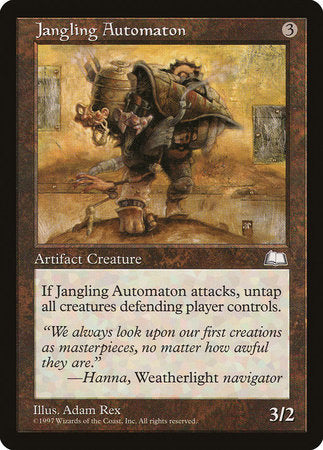 Jangling Automaton [Weatherlight] | Jomio and Rueliete's Cards and Comics