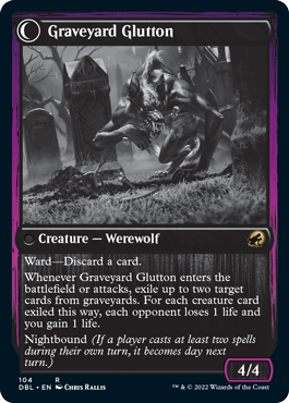 Graveyard Trespasser // Graveyard Glutton [Innistrad: Double Feature] | Jomio and Rueliete's Cards and Comics