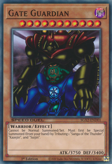 Gate Guardian [SGX2-END01] Secret Rare | Jomio and Rueliete's Cards and Comics